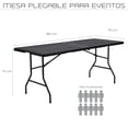 thumbnail image 2 of Mesa Plegable EKE Life Home Mesa portafolio 152 cm Jardín Exterior, 2 of 6