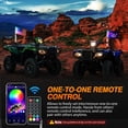 thumbnail image 5 of Nilight RGB Whip Light 1PC 3FT Lighted Antenna Whips with Remote & App Control DIY Chasing Patterns Brake Reverse Lights for ATV UTV Polaris RZR Can-am Dune Buggy Pickup Trucks Jeep, 5 of 9
