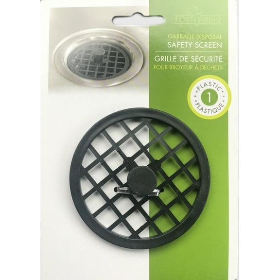Fox Run Plastic Garbage Disposal Safety Screen, 3 Inches - Black