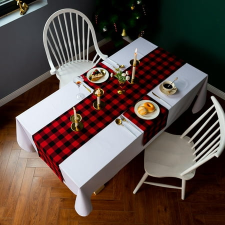 

Augper Christmas Home Decoration Supplies Knitted Fabric Table Runner Christmas Tablecloth