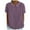 Purple, variant on Womens Lapel V Neck T Shirts Short Sleeve Blouse Vintage Bird Floral Print Summer Top Casual Tee Apparel