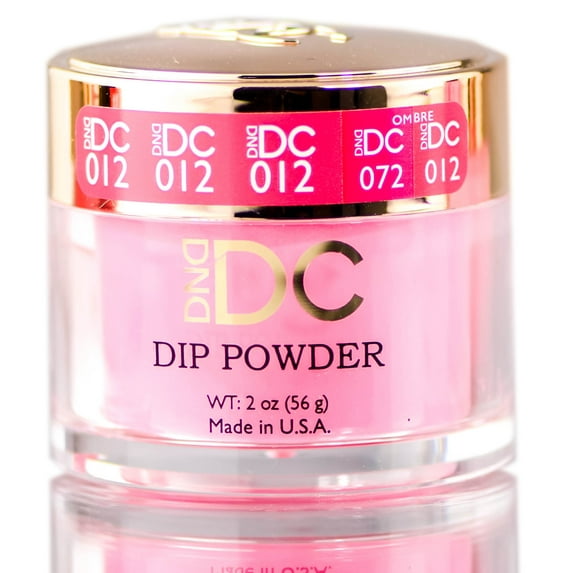 Peacock Pink (012) , DND DC Pinks DIP POWDER for Nails, Daisy Dipping, Daisy Hair Scalp - Pack of 1 w/ Sleek Teasing Comb