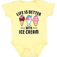 thumbnail image 3 of Inktastic Life is Better with Ice Cream Boys or Girls Baby Bodysuit, 3 of 5