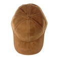 thumbnail image 4 of C.C Unisex Adjustable Faux Suede Precurved Bill Baseball Cap Hat - New Camel, 4 of 4