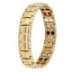 thumbnail image 2 of Pulsera magnética de moda para hombres, alivio de la fatiga, Reduce el dolor, cuidado saludable, pulsera magnética dorada, 2 of 10