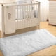 thumbnail image 2 of Alfombra Merelax 61x122 cm de Peluche Suave Antideslizante Blanca, 2 of 7