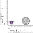 thumbnail image 3 of Gem Stone King 925 Sterling Silver Purple Amethyst Ring for Women (1.68 Cttw, Heart Shape 5MM, Gemstone February Birthstone, Size 9), 3 of 3