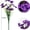 eternal flower Purple, variant on Artificial Violet Flower Stems, UV Resistant Fake Silk Flowers, Faux Water Grass Bouquet for Outdoor Garden, Patio & Wedding Decor, 9 Colors Available