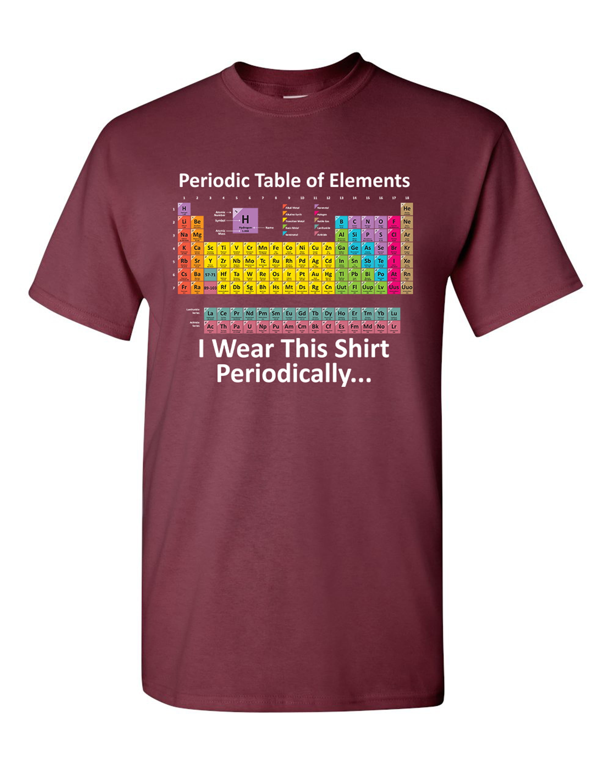 City Shirts Periodic Table Of Elements Funny Humor Dt Adult T Shirt Tee Walmart Com - periodic table roblox