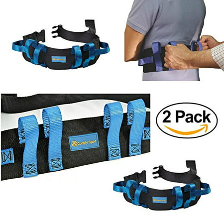 Gait Belt Transfer Belt 2 Pack with Quick Release Lifts Medical Safety Belts for Elderly to Lift and Transfer Physical Therapy Belt Straps and Elderly Care (Best Gait Belt For Elderly)