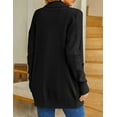thumbnail image 4 of MURMUREY Womens Long Sleeve Open Front Oversized Cardigans Casual Chunky Knit Sweater Outwear Coats, 4 of 4