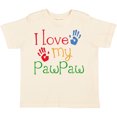 thumbnail image 3 of Inktastic PawPaw Grandkids Handprints Boys or Girls Toddler T-Shirt, 3 of 5