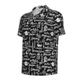 thumbnail image 3 of Daiia Pasta Bacon Pattern Men’s Polo Shirts,Solid Deck Shirt,Classic Fit, Breathable Cotton Polo for Casual and Sport Wear-X-Large, 3 of 9