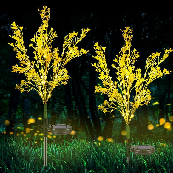 Dusk-to-Dawn Flower Lights, Waterproof IP65, Brighten Up Your Patio, Yard & Pathways Radiant Solar Garden Décor