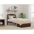 thumbnail image 1 of AFI Warren Solid Wood Twin Extra Long Bed with Foot Drawer in Walnut, 1 of 9