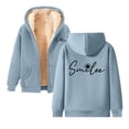 thumbnail image 5 of Ladies' Fashionable Comfortable And Casual Autumn And Winter Casual Printed Sports Winter Coat With Zipper Hooded Sweatshirt With Pocket Velour plus Size Jacket Soft Jackets Women Zip Sweatshirts for, 5 of 5