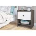 thumbnail image 6 of Bestar Sirah 1 Drawer Nightstand in Bark Gray and White, 6 of 7