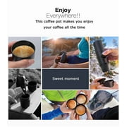 Condensed Portable Mini Coffee Machine – Capsule Black, Compact Travel-Friendly