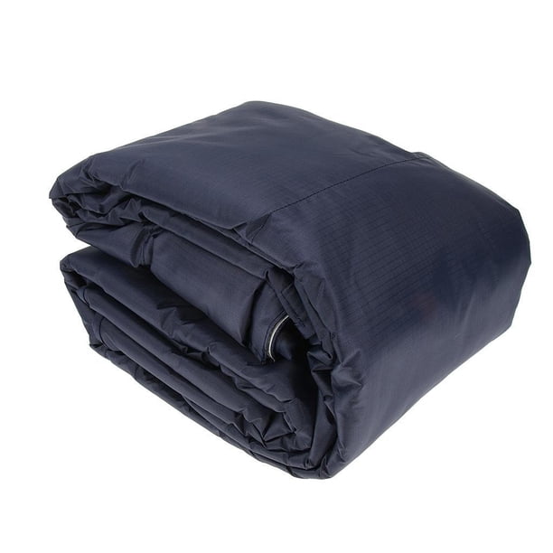 Saco de dormir para acampar, viajes al aire libre, manta, colcha, manta, capa de lluvia cálida, mochila con bolsa de almacenamiento con cordón Azul marino