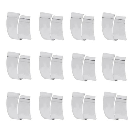 

1 Set of 12 Napkin Rings Alloy Napkin Ring Set for Wedding Banquet A