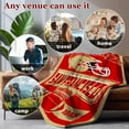 thumbnail image 4 of Throw Blanket San Francisco Gifts for Men Women Boy Sports Team Color Blanket Soft Lightweight Flannel Blanket Decor for Sofa Bed 60"x50", 4 of 6