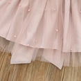 thumbnail image 5 of Qiylii Little Girls Summer Dress, Ruffle Sleeve O Neck Lace Back Zip TuTu Dress, 5 of 7