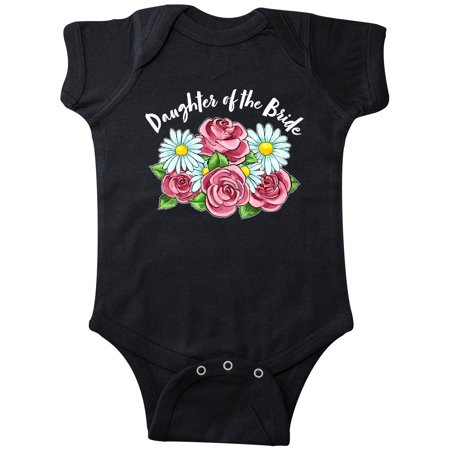 

Inktastic Daughter of the Bride Roses and Daisies Gift Baby Girl Bodysuit