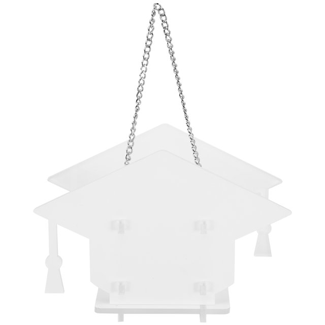 KAKOWELY Linterna en blanco para sublimación, decoración de jarrón para sublimación, portabolígrafos en blanco, adorno para birrete de graduación