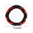 thumbnail image 6 of Leather Car Steering Wheel Cover Anti-slip Accessories Universal 38CM/15inch, 6 of 9