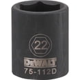 thumbnail image 2 of Stanley Tools 7516792 DWMT75112OSP Impact 0.5 Drive 6 Point Socket, 22 mm, 2 of 2