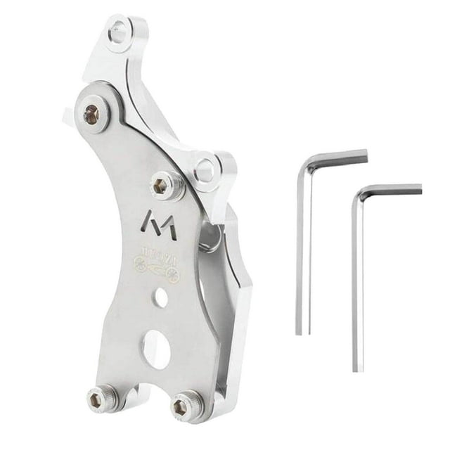 ziyahi Vélo Disque Frein Adaptateur Support de Bicyclette MTB Modification Pièces Route Argent