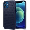 thumbnail image 1 of Spigen Air Liquide Compatible avec Apple iPhone 12 Mini Étui (2020) - Bleu Marine, 1 of 5