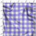 thumbnail image 2 of Soimoi Satin Silk Fabric Gingham Check Print Sewing Fabric Yard 42 Inch Wide, 2 of 5