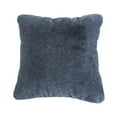 thumbnail image 5 of Emma Collection Decorative 20-inch Faux Fur Throw Pillow Blue, 5 of 5