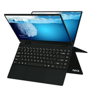 KUU FLEXONE 2-in-1 Laptop PC with Intel Pentium CPU, Windows 11, 14-inch Touchscreen, 8GB DDR4 RAM, 512GB SSD, FHD IPS Screen, Fingerprint Unlock, and Backlit Keyboard-Black