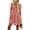 Pink, variant on Women's Dresses Casual Summer Print Ruffle A Line Short Sleeve Mini Floral Dress for Women