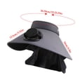thumbnail image 3 of Solar Charging Fan Hat Men's Empty Top Hat Sun Protection And Sunshade Sun Hat, 3 of 9