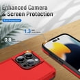 thumbnail image 3 of Entronix Magnetic Heavy Duty Sleek Case Designed for iPhone 16 Pro Shockproof Drop-Proof, Red, 3 of 7