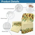 thumbnail image 5 of Whosucclay Sunflower Daisy Print Recliner Slipcovers, 4-Pieces Stretch Recliner Cover with Storage Pocket, Soft Reclining Chair Slipcover Anti Dust Furniture Protector for Kids Pets, 5 of 8
