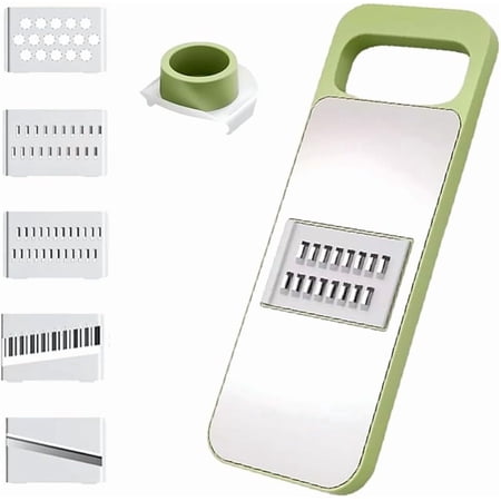 Multifunctional Vegetable Cutter Adjustable Stainless Steel Blade Comfort Grip Safety Features Easyto Clean for Vegetable & Fruit Cutter Onion Potato Tomato Cabbage Apple Lemon (3Set)