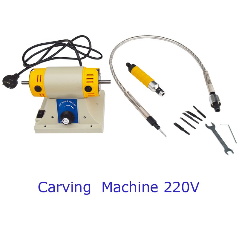 IntBuying 220V Electric Carving Machine Woodworking Carving Hand Tools