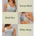 thumbnail image 5 of VASLANDA Tank Tops with Built in Bra for Women Casual Wide Strap Undershirts Sleeveless Summer Tops, 5 of 6