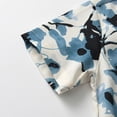 thumbnail image 5 of Baby Boys Shirts & Tops Summer Floral Lapel Short Sleeve Casual Gentle Hawaii Beach Cardigan Tshirts Streetwear,White,18-24 Months, 5 of 8