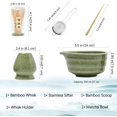 thumbnail image 2 of Matcha Whisk Set, Japanese Tea Set includes Matcha Bowl with Spout, Bamboo Matcha Whisk and Matcha Scoop, Matcha Whisk Holder, Stainless Steel Sifter, Tea Making Tools, 5Pcs Matcha Kit for Matcha Love, 2 of 7