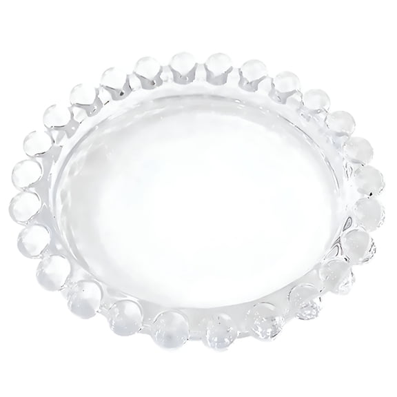 ACDANC 1Pc Fashion Daisy Pattern Glass Dish Creative Glass Steak Pan Plate for Home
