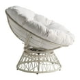 thumbnail image 3 of OSP Home Furnishings Papasan Gray Wicker Chair with Gray Cushion, 3 of 6