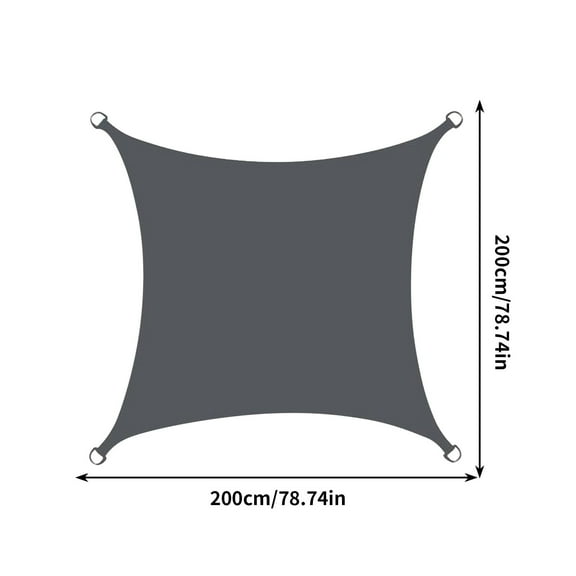 Cevemin 79 x 79 Inch Square Sun Shade Sail - Outdoor UV Protection Waterproof Tarpaulin for Garden Patio Swimming Pool Backyard