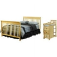 Dream On Me Brody 5in1 Convertible Crib with Changer, Natural