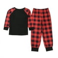 thumbnail image 4 of Family Pajamas Set Cute Elk Printed Red Plaid Sleepwear for Family Women and Men, 4 of 9