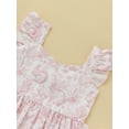thumbnail image 5 of Bagilaanoe 0-5 Years Sister Matching Outfits Toddler Baby Girl Sleeveless Romper/Dress Cartoon Rabbit Print Ruffle Summer Clothes, 5 of 8